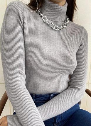 Гольф водолазка рубчик светр светер кофта джемпер пуловер5 фото