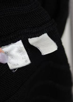 Monari черный джемпер в рубчик с рукавами в сеточку, сетчатые рукава, свитер, кофта10 фото