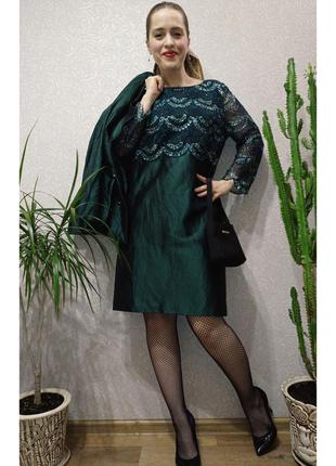 Fontana couture костюм плаття і жакет шовк вінтаж ❤️ батал, великий розмір