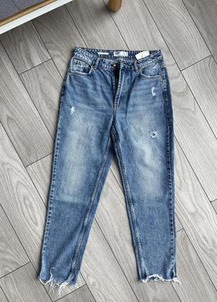 Женские прямые джинсы bershka4 фото