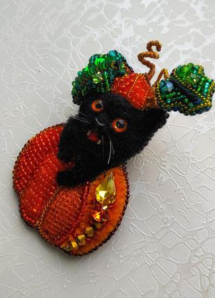 Брошка хелловін-кітті, кішка, кіт 3