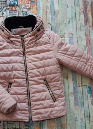 Тёплая пудровая курточка cameo rose