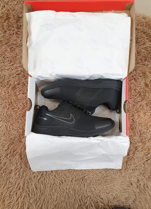 Черные осенние термо кроссовки мужские черные nike air shield. тремо обувь мужская черная6 фото