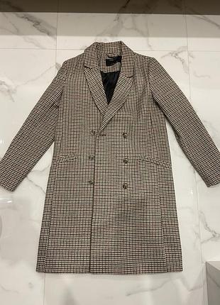 Стильне жіноче пальто в клітинку розмір xs / s sinsay ( як zara , h&m , hm )