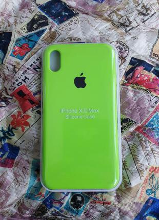 Чехол iphone xs max silicone case айфон