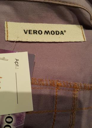 Жакет блейзер "vero moda" хлопковый сиреневый (дания)9 фото