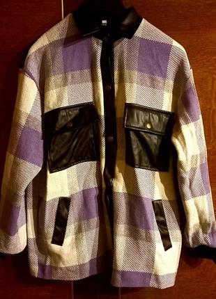 Тёплая рубашка в клетку