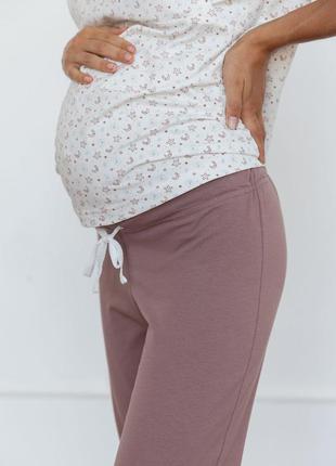 Штани для вагітних бавовна домашні штани для вагітних4 фото