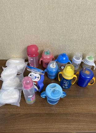 Лот поїльник пляшечки пляшка соска-пустушка nuby пустушки avent philips nuk canpol
