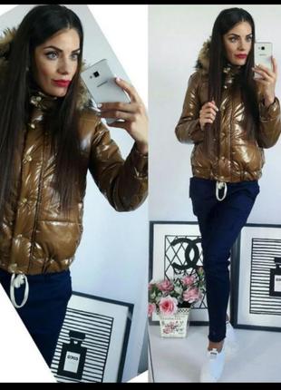 Куртка, капюшон хутро