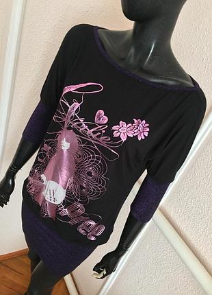 Модное платье с люрексом,туника,короткое платье