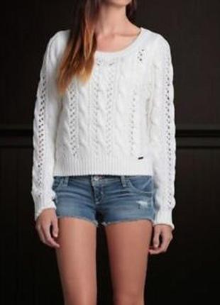 Светр з косами від hollister шерсть
