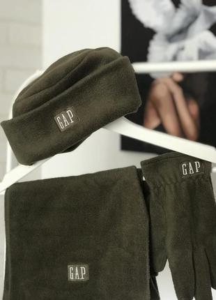Gap комплект шапка рукавиці шарф3 фото