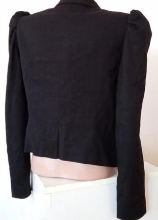 Черный пиджак женский фирменный h&m жіночий піджак чорний классический6 фото