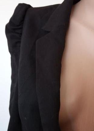 Черный пиджак женский фирменный h&m жіночий піджак чорний классический2 фото