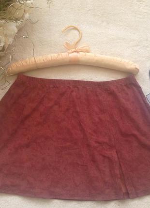 Крутая германская фирменная юбка цвета корицы!ексклюзив4 фото