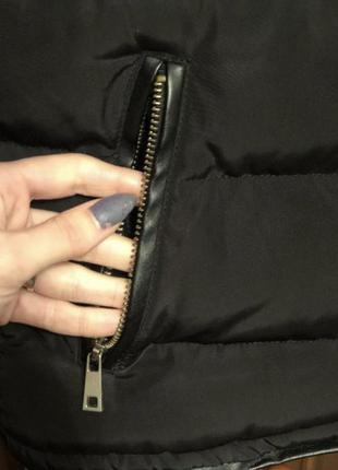 Дутая короткая куртка демисезон зима дутик tnf не zara5 фото