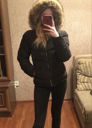 Дутая короткая куртка демисезон зима дутик tnf не zara4 фото