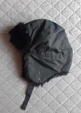 Термо шапка ушанка шлем зимняя на флисе меховая непромокаемая2 фото