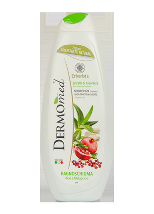 Гель для душу dermomed aloe e melograno 750 мл