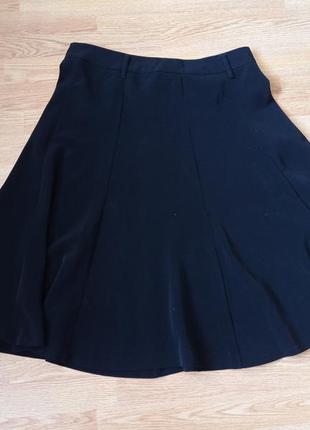 Фирменная черная миди юбка