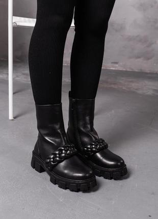 Жіночі зимові черевики чорні celeste 33984 фото