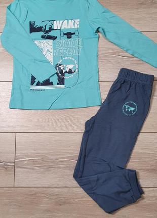 Пижама на мальчика skate синий 110-116 см, 122-128 см
