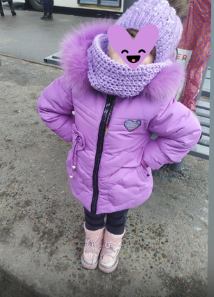 Зимняя курточка на девочку на рост 1162 фото
