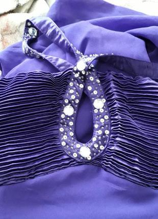 Фіолетове вечірній шифонова сукня зі стразами від quiz3 фото