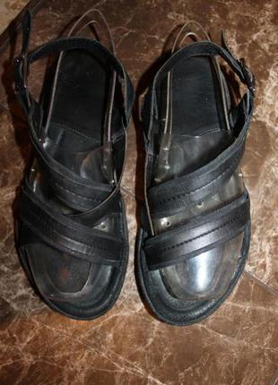 Рр 41-26,6 см стильные сандалии босоножки кожа am