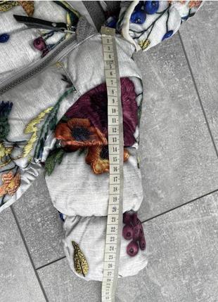 Термокомбінезон molo на дівчинку 62см ніжний принт зимових квітів3 фото