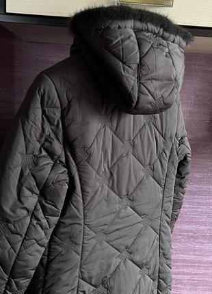 Теплое пальто с норкой2 фото