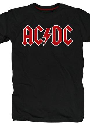 Футболка с принтом "ac/dc (эй-си/ди-си) красные буквы" push it