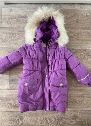 Lenne зимнее пальто на девочку в идеальном состоянии,104 р.цена снидена! 1100 грн1 фото