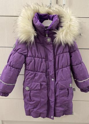 Lenne зимнее пальто на девочку в идеальном состоянии,104 р.цена снидена! 1100 грн7 фото