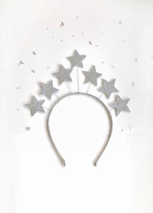 Обруч обідок зірочки зірка зірочка новорічний корпоратив1 фото