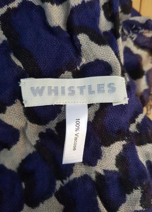 Шарф с анималистическим принтом британского бренда whistles2 фото
