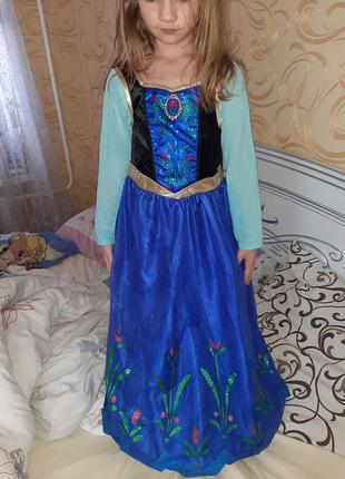 Платье анна холодное сердце 7-8 лет.1 фото