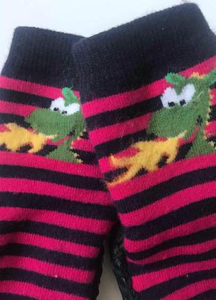 Теплі шкарпетки чешки - bross - з підошвою, всередині махрові р26/27 тапки3 фото