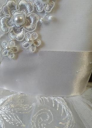 Новогоднее карнавальное платье для девочки "снежинка"