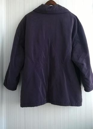 Куртка димчасто-бузкова / віскоза - 51%, р. 20 - 7ххl ❄️3 фото