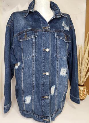 Стильный джинсовый пиджак2 фото