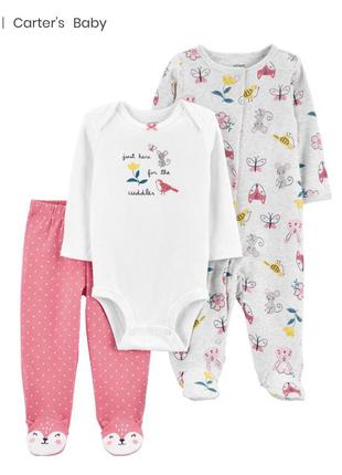 Набор carter' s: бодик, человечек, ползуны