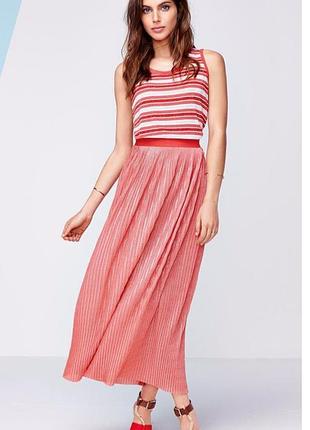 Юбка intimissimi длинная плиссированная из трикотажа и ламе