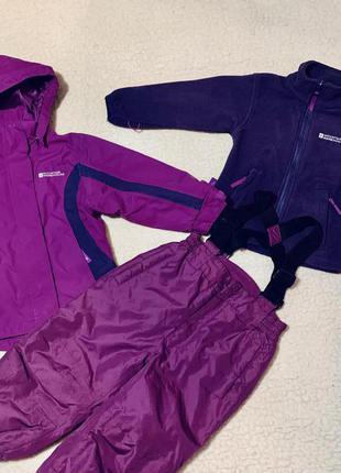 Мембранная термокуртка 3 в 1 зимняя mountain warehouse