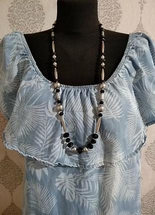 Mark's spencer. колье, ожерелье из стеклянных и металлических бусин.