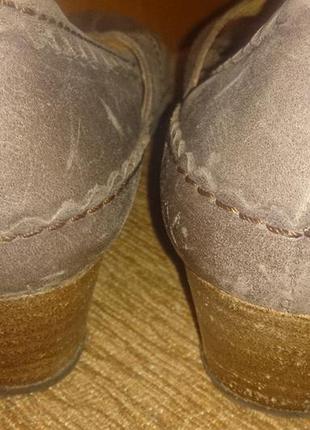 Стильні коричневі туфлі перепонка шкіра р36 next4 фото