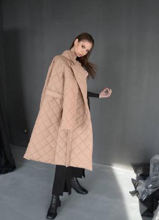 Зимове пальто стеганное