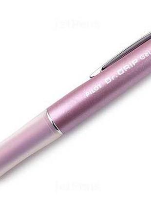 Гелевая ручка pilot dr.grip roller ball  лиловый металлический  цвет + два стержня + тетрадь 120 стр2 фото