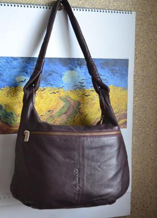 Yoshi кожаная красивая сумка.4 фото